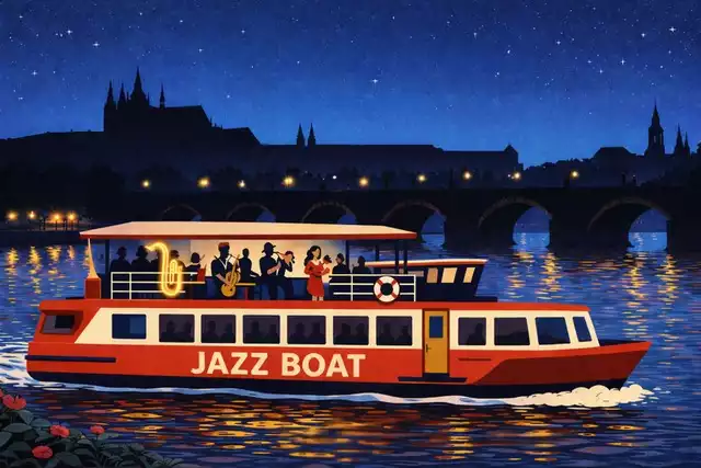 Jazz Boat: Večerní plavba s živým akustickým jazzem a večeří - preview image